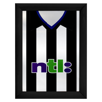 Personalised Newcastle - 2001 Home Shirt - A4 Metal Sign Plaque