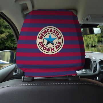 Newcastle 1996 Away - Retro Football Shirt - Pack of 2 - Car Seat Headrest Covers
