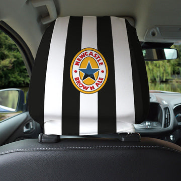 Newcastle 1996 Home - Retro Football Shirt - Pack of 2 - Car Seat Headrest Covers