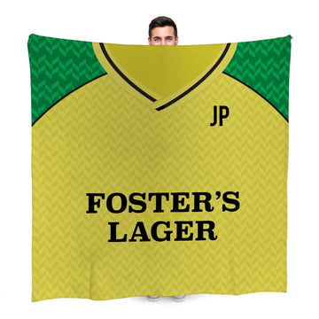 Norwich FC - 1986 Home Shirt - Retro Fleece Blanket