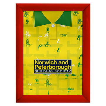 Personalised Norwich - 1994 Home Shirt - A4 Metal Sign Plaque - Frame Options Available