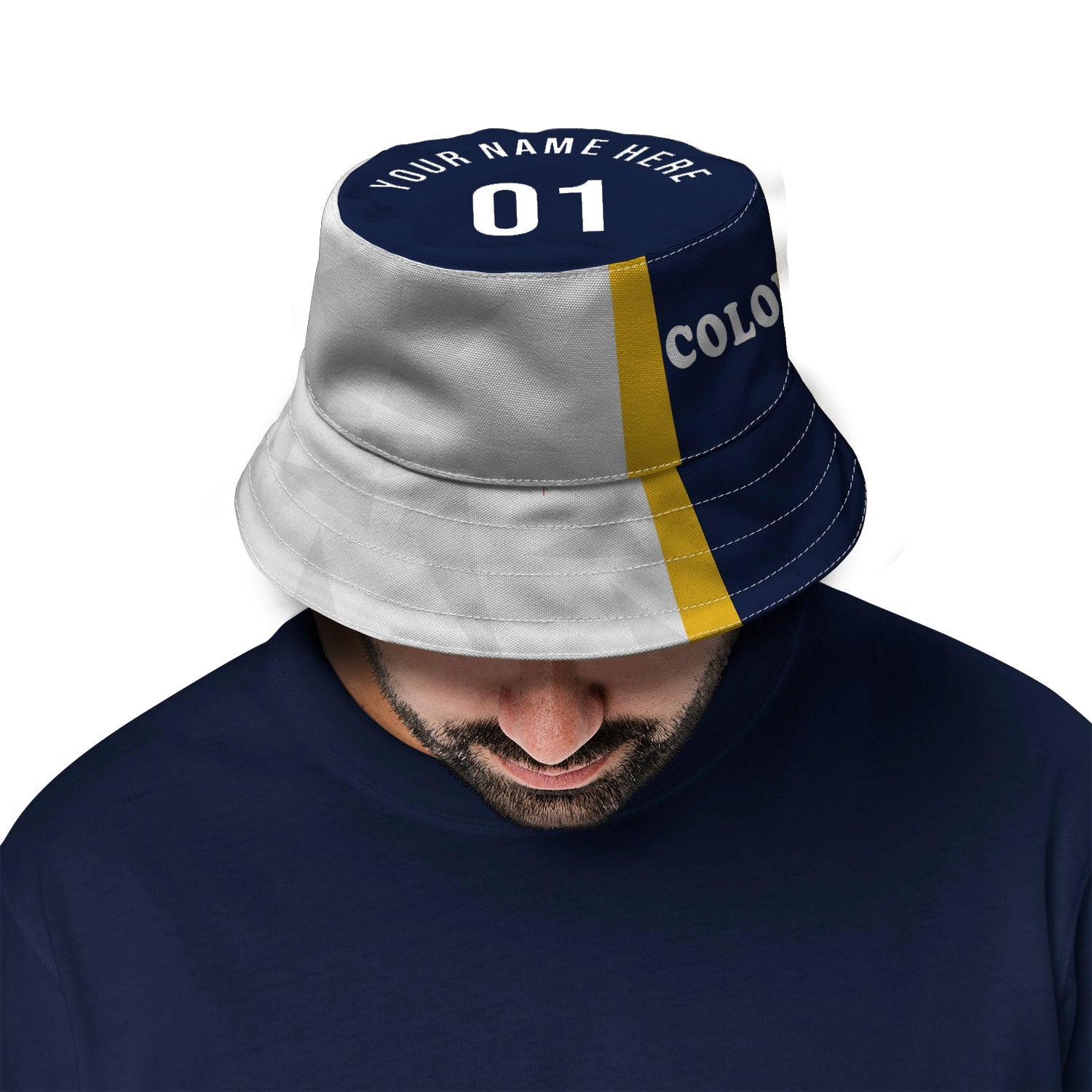 West Ham 1975-80 Retro Bucket Hat - Claret/Blue - View #8