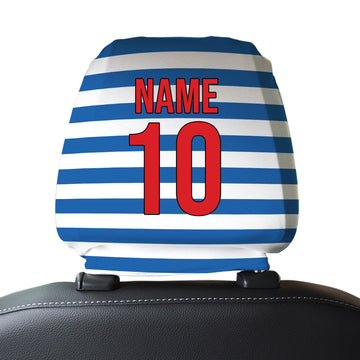 QPR 2015 Home - Retro Football Shirt - Pack of 2 - Car Seat Headrest Covers