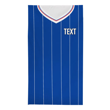 Glasgow Bears - 1984 Home Shirt - Personalised Retro Lightweight, Microfibre Beach Towel - 150cm x 75cm