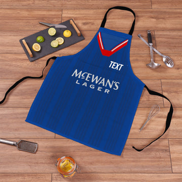 Glasgow Bears - 1992 - Home Shirt - Personalised Retro Football Novelty Water-Resistant, Lazer Cut (no fraying) Light Weight Adults Apron
