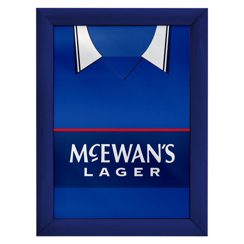Personalised Ranger - 1998 Home Shirt - A4 Metal Sign Plaque