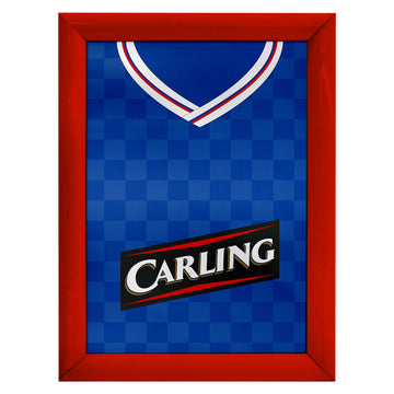 Personalised Rangers - 2009 Home Shirt - A4 Metal Sign Plaque - Frame Options Available