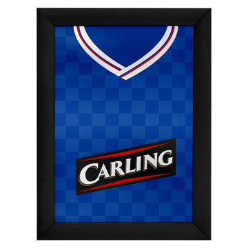 Personalised Rangers - 2009 Home Shirt - A4 Metal Sign Plaque - Frame Options Available