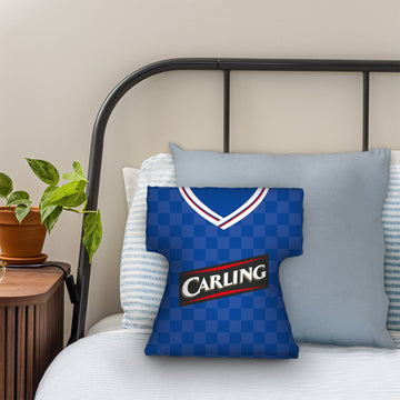 Rangers - 2009 Home Shirt - Personalised Retro Shirt Cushion