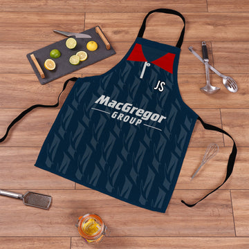 Ross County 1995 Home Shirt Apron - Personalised Retro Football Novelty Water-Resistant, Lazer Cut (no fraying) Light Weight Adults Apron