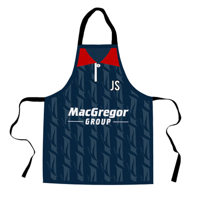 Ross County 1995 Home Shirt Apron - Personalised Retro Football Novelty Water-Resistant, Lazer Cut (no fraying) Light Weight Adults Apron