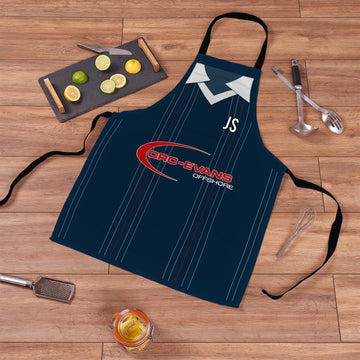 Ross County Retro 2015 Home Shirt Apron - Personalised Retro Football Adults Apron