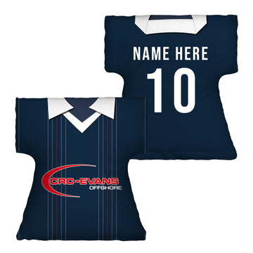 Ross County Retro 2015 Home Shirt - Personalised Retro Shirt Cushion