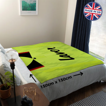 Sheffield - 1990 Away Shirt - Personalised Retro Fleece Blanket