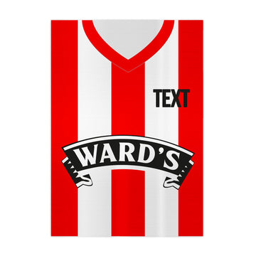 Personalised Sheffield - 1996 Home Shirt - A4 Metal Sign Plaque - Frame Options Available