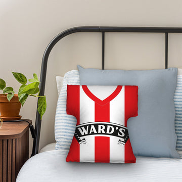 Sheffield - 1996 Home Shirt - Personalised Retro Shirt Cushion