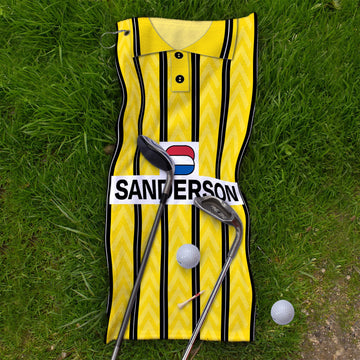 Wednesday 1992 Away Shirt - Retro Lightweight, Microfibre Golf Towel