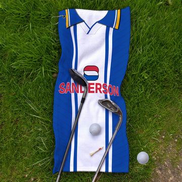 Sheffield Wednesday 1995 Home Shirt - Retro Lightweight, Microfibre Golf Towel