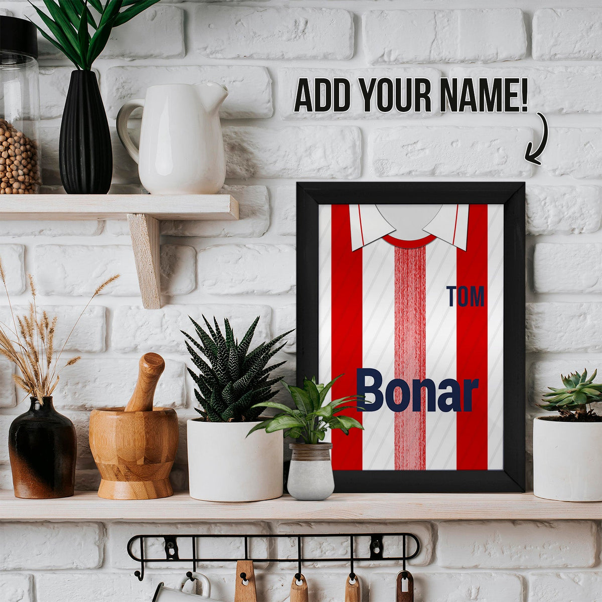 St Johnstone 1990 Away Shirt - A4 Personalised Metal Sign Plaque