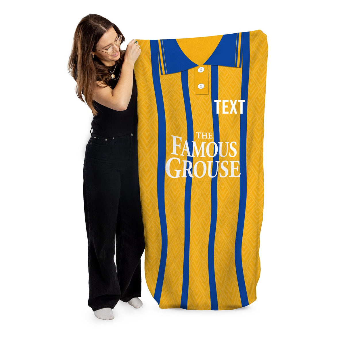 St Johnstone 1990 Away Shirt - Personalised Lightweight, Microfibre Retro Beach Towel