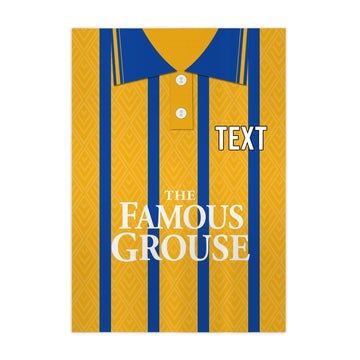 St Johnstone 1994 Away Shirt - A4 Personalised Metal Sign Plaque