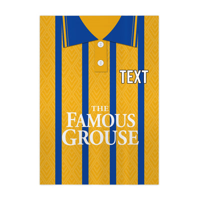 St Johnstone 1994 Away Shirt - A4 Personalised Metal Sign Plaque