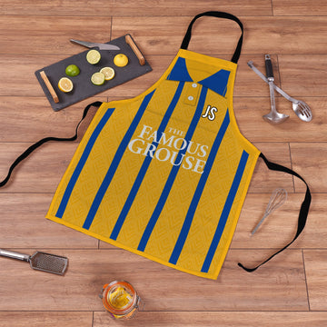 St Johnstone 1994 Away Shirt Apron - Personalised Retro Football Novelty Water-Resistant, Lazer Cut (no fraying) Light Weight Adults Apron