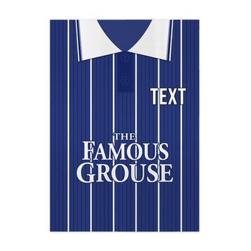 St Johnstone 1997 Home Shirt - A4 Personalised Metal Sign Plaque