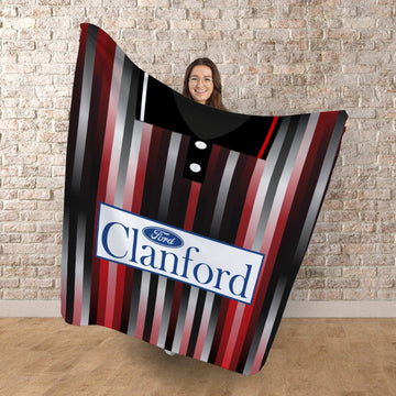 St Mirren Retro 1994 Away - Personalised Retro Fleece Blanket 150cm X 150cm