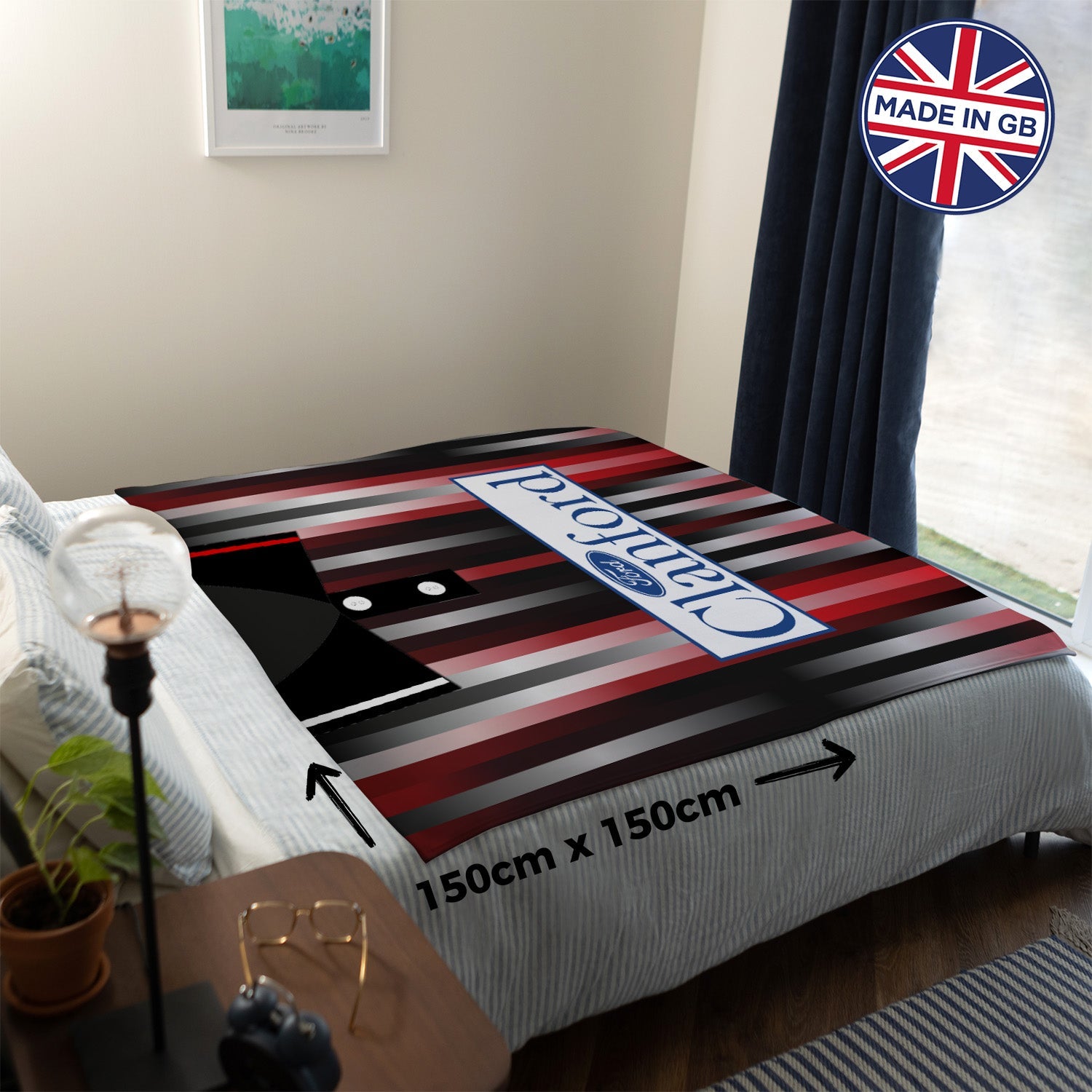 St Mirren 1994 Away - Personalised Retro Fleece Blanket 150cm X 150cm