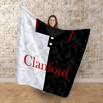 St Mirren Retro 1994 Home - Personalised Retro Fleece Blanket 150cm X 150cm