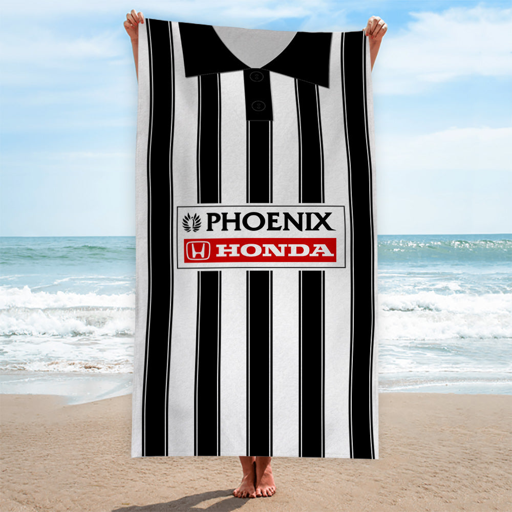 St Mirren 1995 Home Shirt - Personalised Lightweight, Microfibre Retro Beach Towel