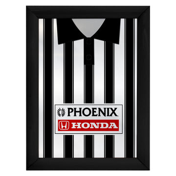 St Mirren Retro 1995 Home Shirt - A4 Personalised Metal Sign Plaque - Frame Options Available