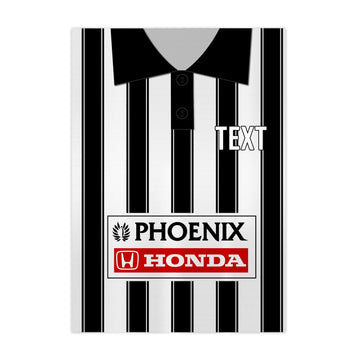 St Mirren Retro 1995 Home Shirt - A4 Personalised Metal Sign Plaque - Frame Options Available