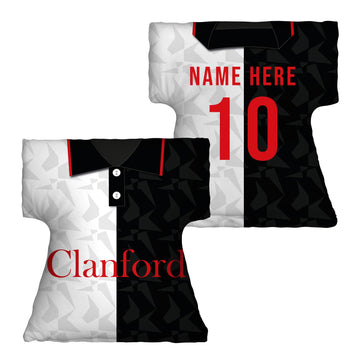 St Mirren Retro 1994 Home Shirt - Personalised Retro Shirt Cushion