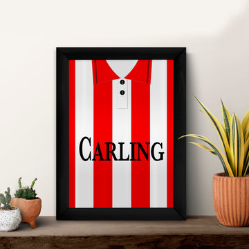 Personalised Stoke 1994 - Home Shirt - A4 Metal Sign Plaque - Frame Options Available