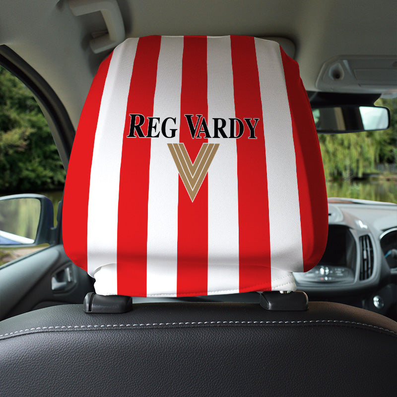 Personalised sunderland headrest cover