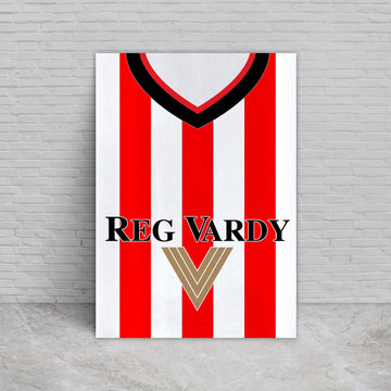 Personalised Sunderland 2001 - Home Shirt - A4 Metal Sign Plaque - Frame Options Available