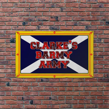 Scotland - Tartan Barmy Army Saltire - 5 X 3 Retro Football Banner
