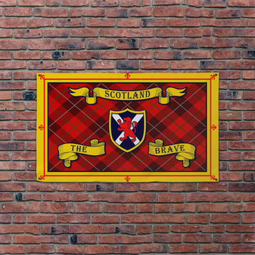 Scotland - The Brave - Tartan - 5 X 3 Banner