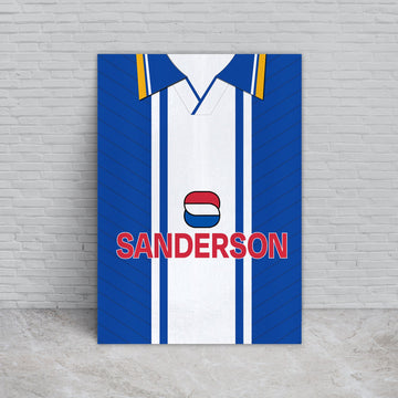 Wednesday 1995 Home Retro Shirt - A4 Personalised Metal Sign Plaque - Frame Options Available