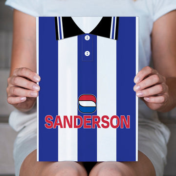 Wednesday 1997 Home Retro Shirt - A4 Personalised Metal Sign Plaque - Frame Options Available