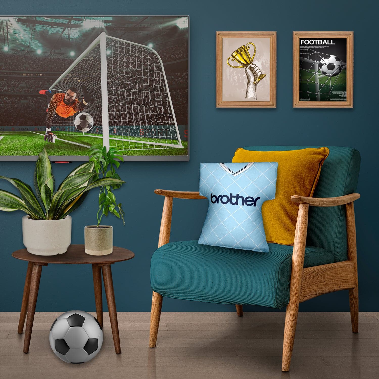 Man City 1988 Home- Retro  Shirt Cushion
