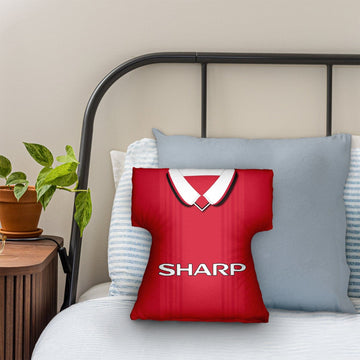 Manchester Red - 1999 Home - Retro  Shirt Cushion