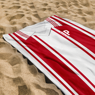 Southampton - 1976 - Home Shirt - Personalised Vintage Beach Towel
