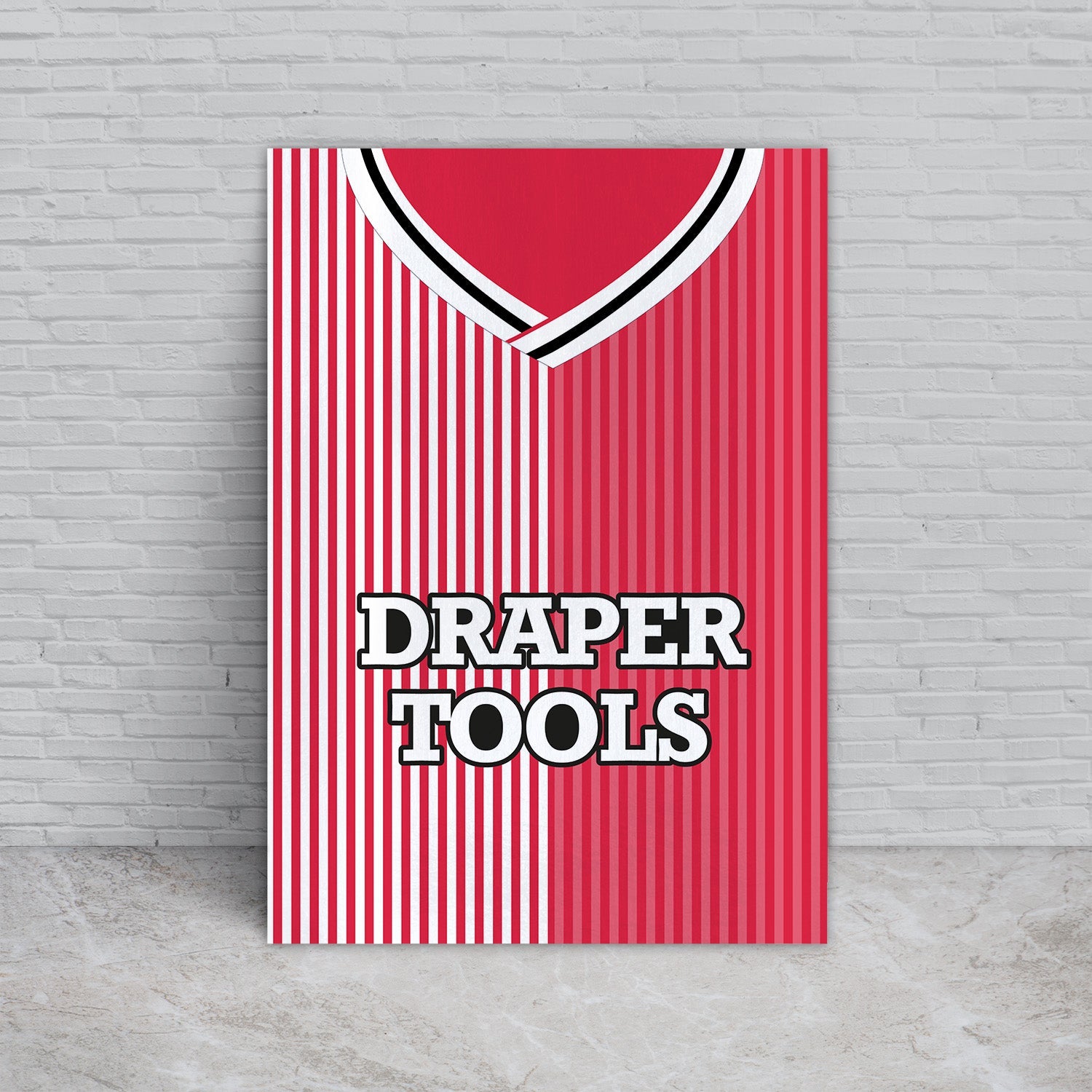Personalised Southampton 1987 Home Shirt - A4 Metal Sign Plaque