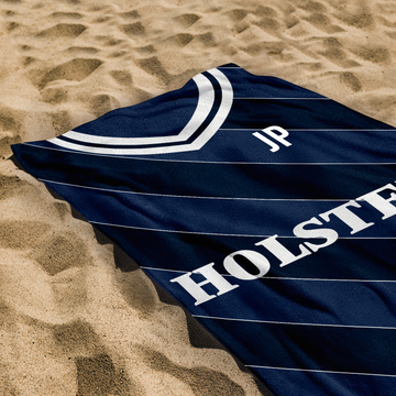 Tottenham Hotspur - 1986 Away Shirt - Personalised Vintage Beach Towel 