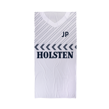 Tottenham Hotspur - 1986 Home Shirt - Personalised Vintage Beach Towel