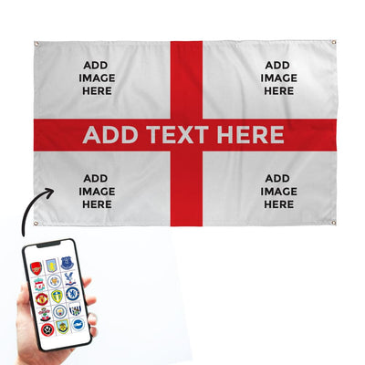England St George - Banner - Add Crests and Text - 5 Sizes!