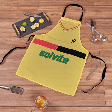 Watford - 1986 Home Shirt - Retro Football Novelty Water-Resistant, Lazer Cut (no fraying) Light Weight Adults Apron